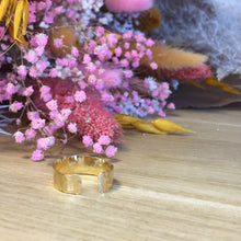 Charger l'image dans la galerie, Bague martelée Absolute Médium - plaqué or - Collection Ørganik