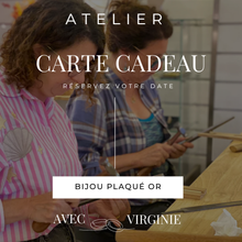 Charger l'image dans la galerie, Carte-cadeau Ateliers au choix - Bijou doré Or fin 24 carats