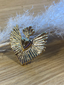 Bague Coeur Ardent - Ex-Voto