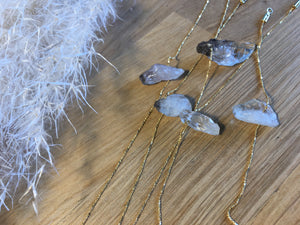 Collier Fantômette - quartz Fantôme - Or