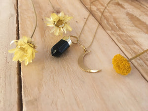Collier - Pendule Obsidienne