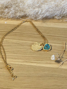 Collier Pose Ton Intention - Turquoise